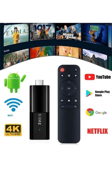 WOW Ultra Hd Android Tv Box 4k Android Tv Tv Box Tv Stick Medya Oynatıcı Smart Tv Wifi - 2