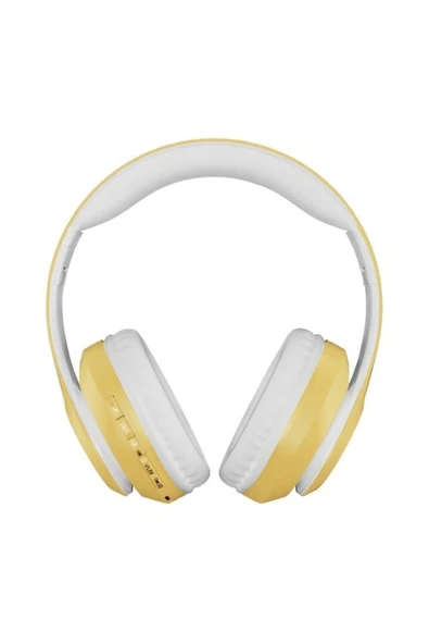POLYGOLD P68 Bluetooth Kulaklık Kablosuz Stereo Kulaklık Macaron Kulaklık Renkli-sarı - 3