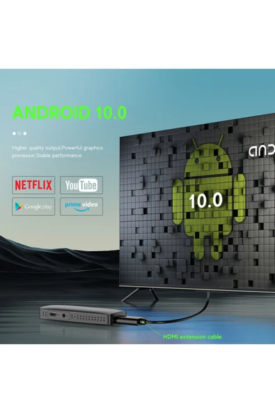 Choice H313 Android 10 TV Stick HDR Set Top OS 4K 1080P WiFi 6 2.4/5.8G Smart TV Sticks For Google YouTu... - 4