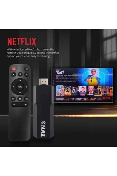 FTS Tvr3 Tv Stick 1080P 4K Android 12.1 + 16GB Wifi Akıllı Medya Oynatıcı Tv Stick - 7