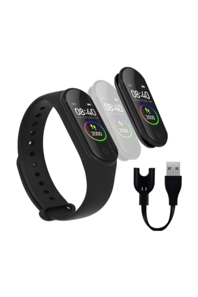 lehotie M4 Akıllı Bileklik Renkli Ekran Adımsayar Ritim Ölçer Akıllı Saat Bileklik M4acr Satıcı - Resim 5