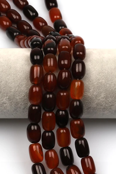 Akik Doğaltaş Dizi 10 x 14 mm Boru Kesim