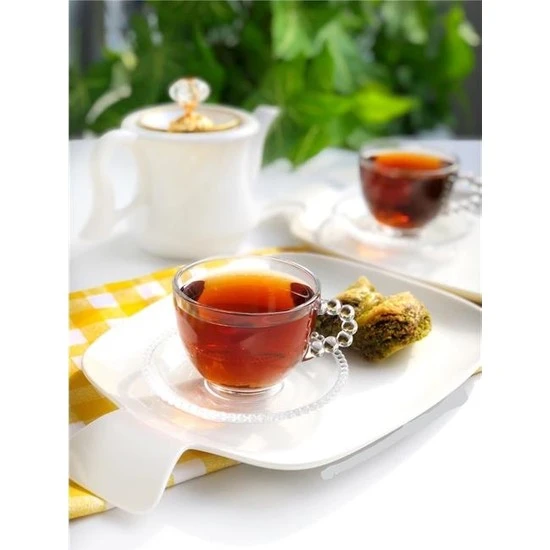 Perotti 12601 12 Parça 6 lı Çay Fincanı Cam Fincan Takımı Fincan Seti - 5