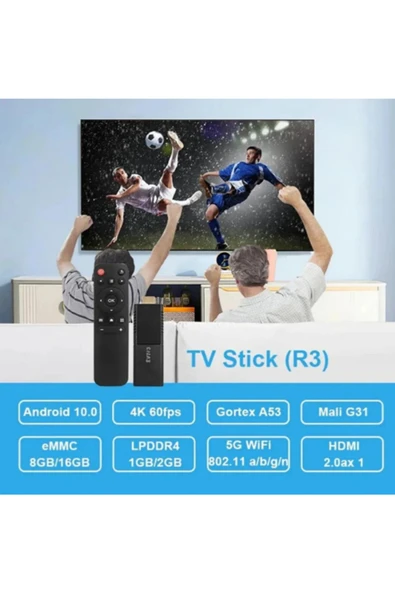GoBant Ultra Hd Android Tv Box 4k Android Tv Tv Box Tv Stick Medya Oynatıcı Smart Tv Wifi - 5