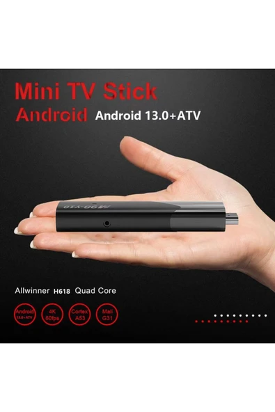 Choice Y10 ATV TV Stick Android 13 H618 Quad Core Cortex A53 HD 6K 2GB 16GB Voice Assistant Smart TV Box... - 4