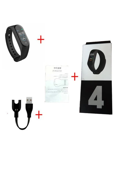 BİWATCH M4 Akıllı Bileklik, Smart, Adım Sayar, Nabız Ölçer, Android Ve Ios Bağlantılı Akıllı Saat - 2
