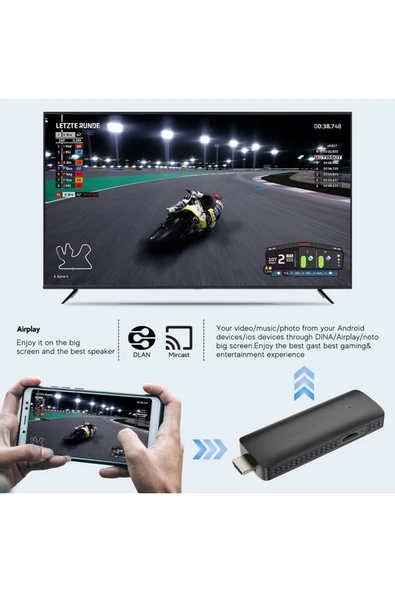 Choice H313 Android 10 TV Stick HDR Set Top OS 4K 1080P WiFi 6 2.4/5.8G Smart TV Sticks For Google YouTu... - 3
