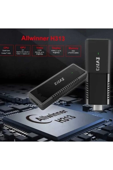 FTS Tvr3 Tv Stick 1080P 4K Android 12.1 + 16GB Wifi Akıllı Medya Oynatıcı Tv Stick - 4