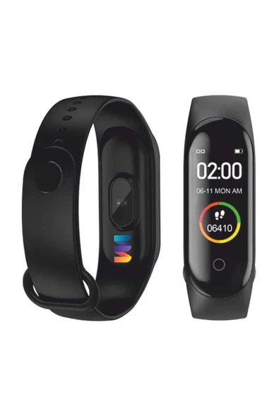 Markanyon M4 Akıllı Bileklik Smart Bracelet Adım Sayar Nabız Ölçer Spor Modu, Smart Wristband - 4