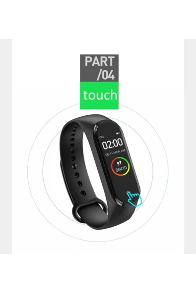 GÜVENÇ M4 Akıllı Saat Bileklik Kalp Hızı Kan Basıncı Nabız Pedometre Smart Watch - 2