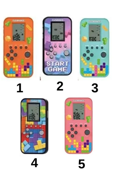 Smith Karışık Renkli 26 Oyun Mantık Zeka Oyuncağı Pilli Mini Nostaljik El Atarisi Tetris - 3