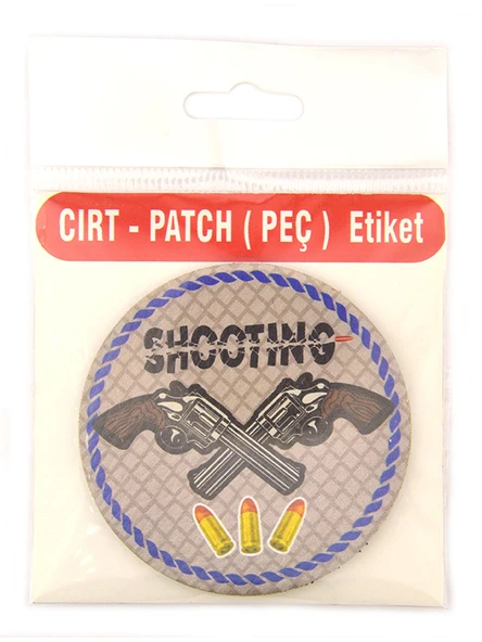 Rovelver Tabanca Shooting - Cırt - Patch - Peç - Arma - 8 cm - 7