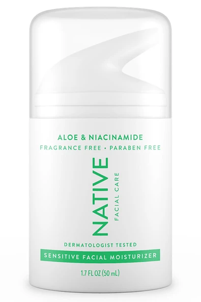 Native Aloe Vera ve Niacinamide Hassas Yüz Nemlendirici 50ML