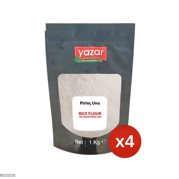 1 Kg x 4 Paket Yazar Pirinç Unu