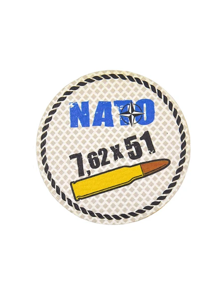 Nato 762 x 51 - Cırt - Patch - Peç - Arma - 8 cm