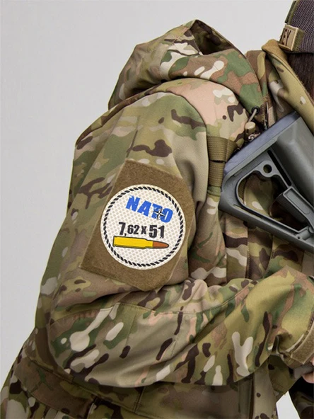 Nato 762 x 51 - Cırt - Patch - Peç - Arma - 8 cm - 5