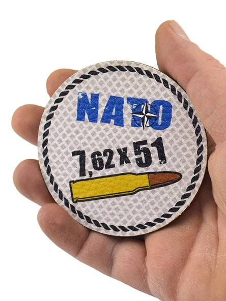 Nato 762 x 51 - Cırt - Patch - Peç - Arma - 8 cm - 4