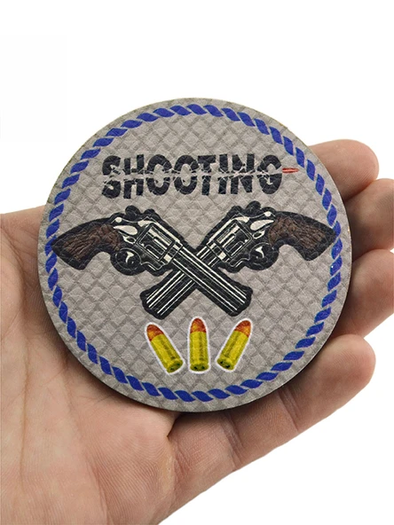 Rovelver Tabanca Shooting - Cırt - Patch - Peç - Arma - 8 cm - 3