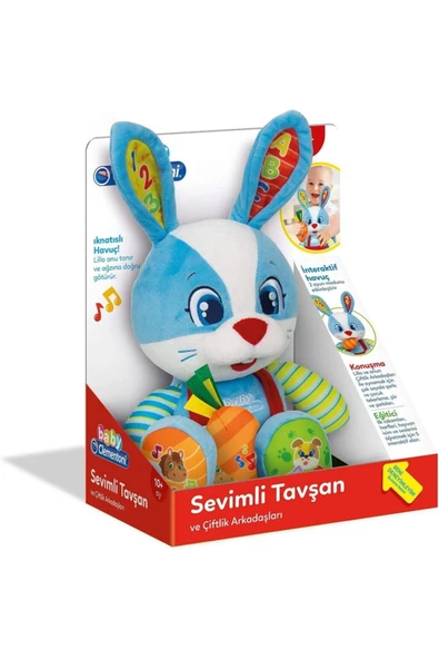 Marka: Clementoni - 64544 - Baby Clementoni - Sevimli Tavşan Kategori: Hayvan Figür Oyuncaklar - 3