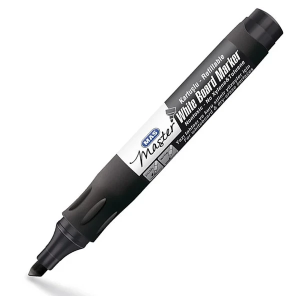 Mas Whiteboard Tahta Kalemi Kartuşlu Tip Siyah 6412 - 2