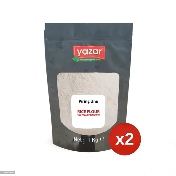 1 Kg x 2 Paket Yazar Pirinç Unu