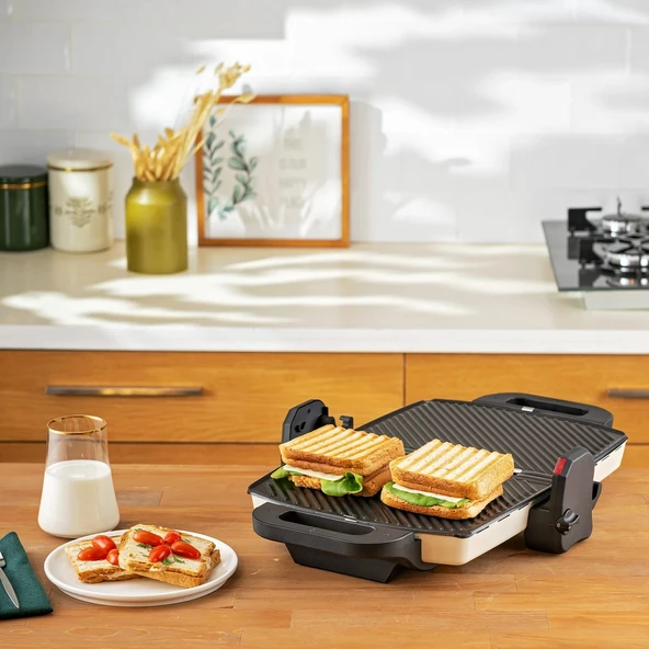 Emsan Bella Gusto Tost Makinesi Krem - 9