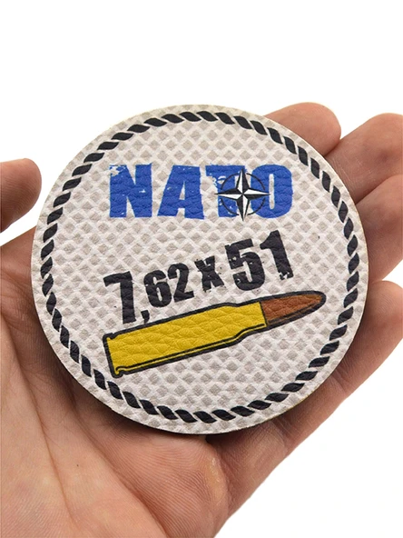 Nato 762 x 51 - Cırt - Patch - Peç - Arma - 8 cm - 3