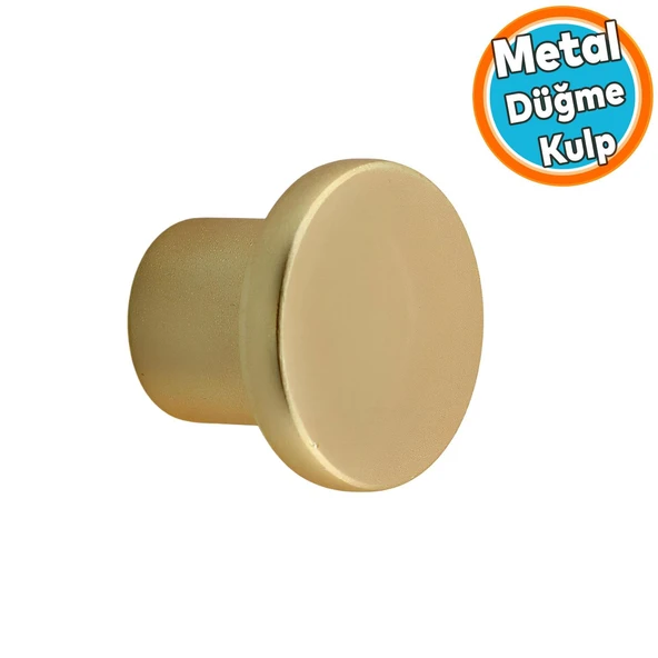 Mobilya Mutfak Çekmece Dolabı Dolap Kulpu Kulbu Metal Kulp Gold Altın Kulp Düğme Tek Vidalı