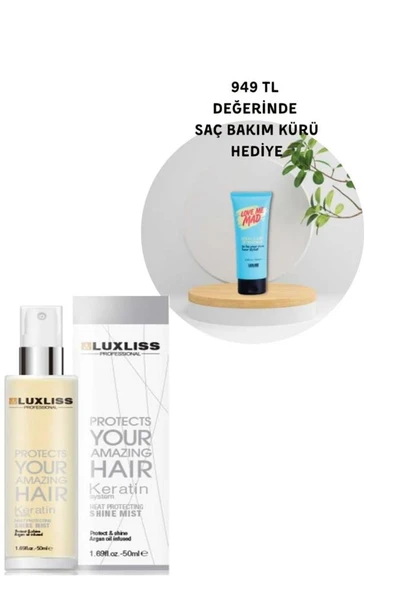 Luxlıss Keratin Protein Besleyici Onarıcı Isı Koruyucu Işıltı Veren Mist Serum 50 ML