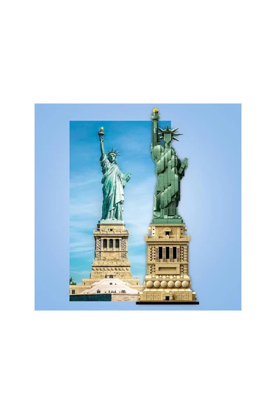 LEGO Gkcx Architecture Özgürlük Heykeli 21042 - Seyahat, Tarih ve Mimari Seven Yetişkinler için Serg - 5702016111859 - 4