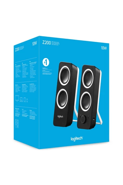 Logitech Z207 10 Watt 2.0 Bluetooth Hoparlör - Siyah - Resim 6