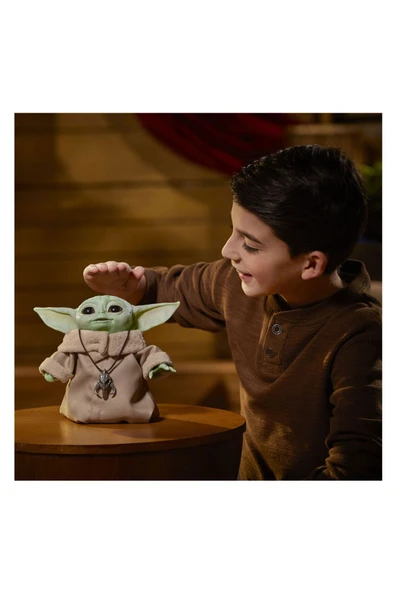 Star Wars Baby Yoda Sesli ve Hareketli Animatronic Figürü - Koleksiyonluk Hediye - 5