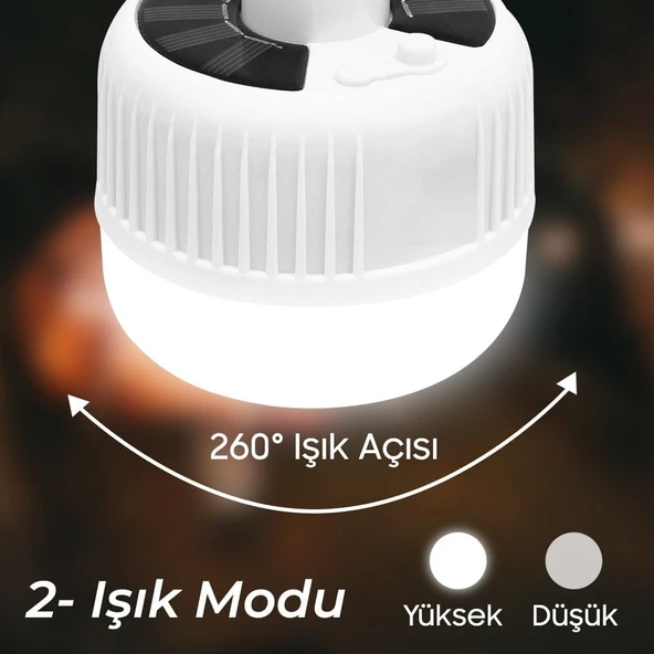 90W 24 Led Çok Fonksiyonlu Solar Acil Durum Lambası - 5