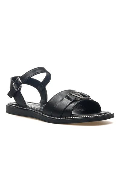 Venüs 2512203Y Kadın Hakiki Deri Tokalı İnce Taban Sandalet - 5