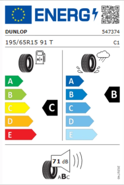 Dunlop 195/65R15 95T XL SP Touring R1 Oto Yaz Lastiği (Üretim Yılı:2024) - Resim 2