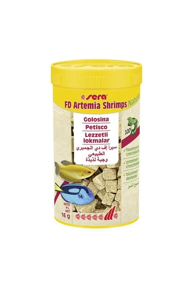 Sera Fd Artemia Shrimps Balık Yemi 250 Ml 16 Gr