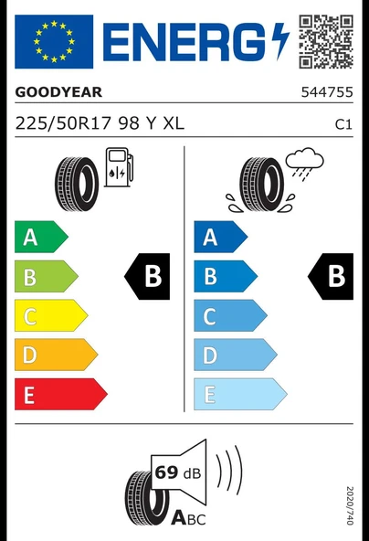 Goodyear 225/50R17 98Y XL Eagle F1 Asymmetric 3 * ROF FP Oto Yaz Lastiği (Üretim: 2025) - 2