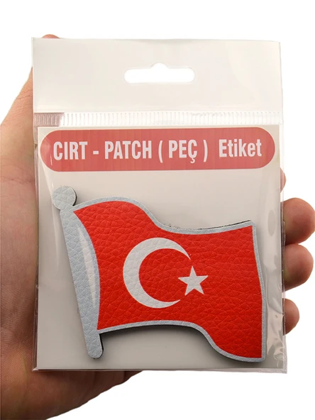 Dalgalı Türkiye Bayrak - Cırt - Patch - Peç - Arma - 6