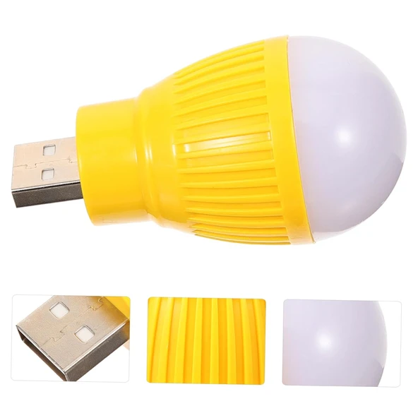 POWERMASTER PM-34389 USB BEYAZ GECE LAMBASI MİNİ AMPUL AYDINLATMA - 2