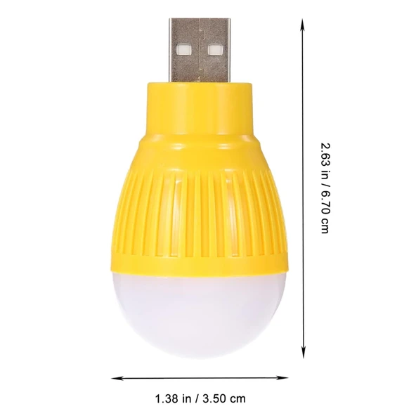 POWERMASTER PM-34389 USB BEYAZ GECE LAMBASI MİNİ AMPUL AYDINLATMA - 3