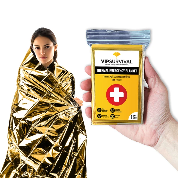 Acil Durumlar İçin Termal Battaniye Vücut Isınızı Koruyun 25 Adet - 3