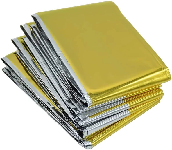 Acil Durumlar İçin Termal Battaniye Vücut Isınızı Koruyun 25 Adet - 5