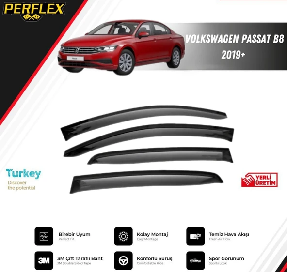 CAM RÜZGARLIĞI V2 DÜZ VW PASSAT B8 2019+