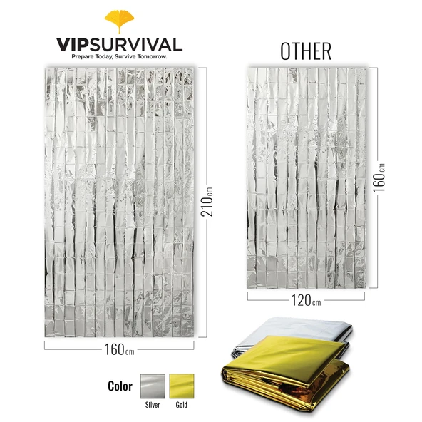 Acil Durumlar İçin Termal Battaniye Vücut Isınızı Koruyun 25 Adet - 6