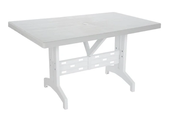 Omnipazar SY-2575 Beyaz Dikdörtgen Plastik Masa 70x120cm