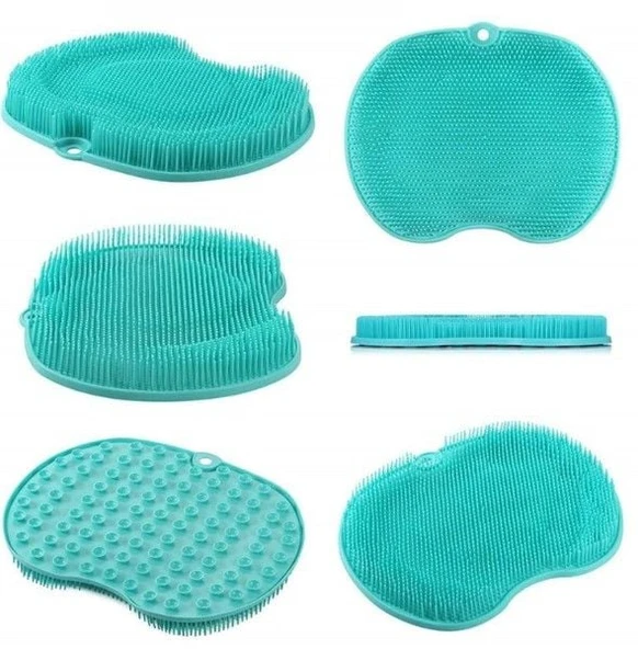 Vantuzlu Banyo Sırt Fırçası ve Masaj Matı - 4