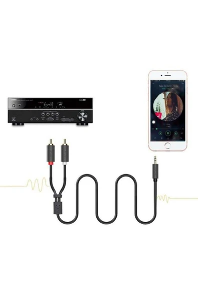 3.5mm Aux 2 Rca Ses Kablosu 3 Metre - 3