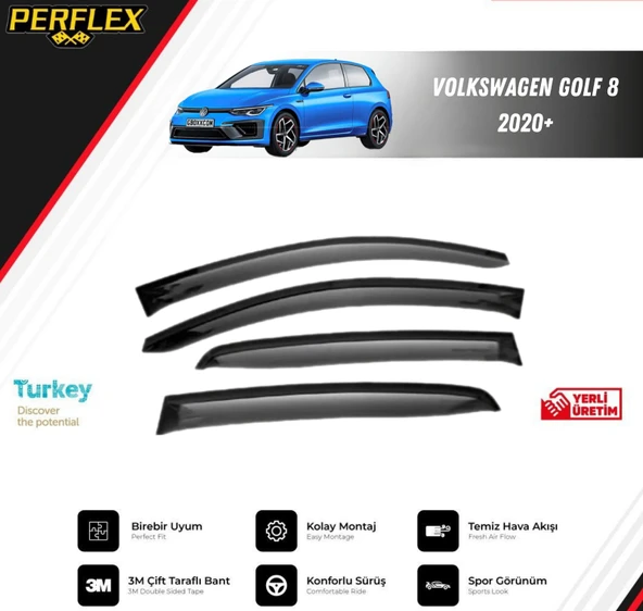 CAM RÜZGARLIĞI V2 DÜZ VW GOLF 8 2020+