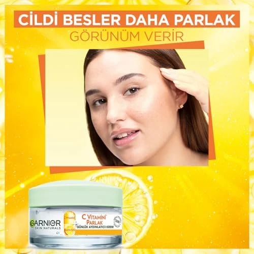 Garnier C Vitamini Parlak Günlük Aydınlatıcı Nemlendirici Krem 50ml - 4