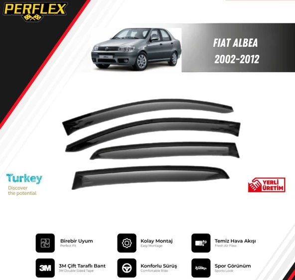CAM RÜZGARLIĞI V2 DÜZ FIAT ALBEA 2002-2012